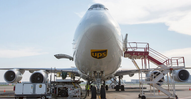UPS ups hub handling services at HKG