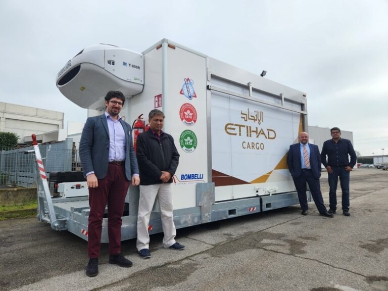 Etihad Cargo invests in cool dollies and celebrates container partner