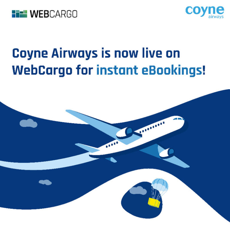 DGR bookings on Coyne Airways now via WebCargo