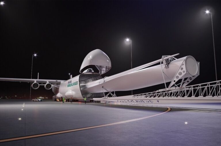 A giant dedicated to turbine blade transport