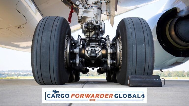 The pressure of an aircraft tire