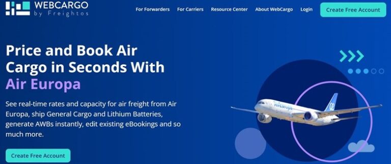 WebCargo by Freightos welcomes Air Europa to its platform