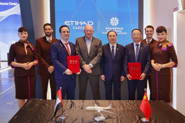 Etihad Cargo and Ezhou Huahu Airport form strategic cooperation
