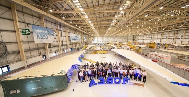 Airbus completes first A350F wingset in Broughton