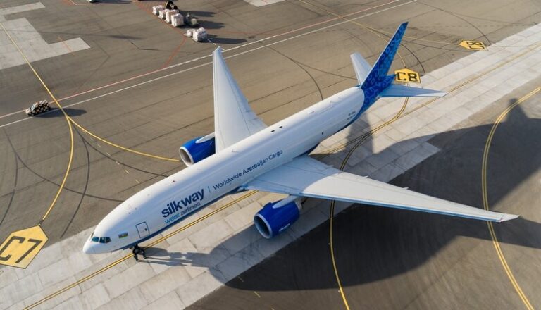 And another makes three! Silk Way’ third B777F has landed