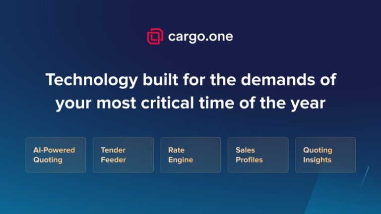 cargo.one’s new AI suite alleviates peak season pressure